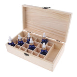 Maxbell Maxbell Essential Oil Box, Wooden Storage Case Organizer Holds 25 Bottles For Carrying or Displaying, Keeping Your Oils Safe