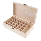 Maxbell Maxbell Essential Oil Box, Wooden Storage Case Organizer Holds 25 Bottles For Carrying or Displaying, Keeping Your Oils Safe
