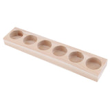 2 Pieces Wood Essential Oils Perfume Display Storage Organizer Holder Stand