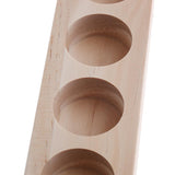 2 Pieces Wood Essential Oils Perfume Display Storage Organizer Holder Stand