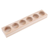 2 Pieces Wood Essential Oils Perfume Display Storage Organizer Holder Stand