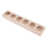 2 Pieces Wood Essential Oils Perfume Display Storage Organizer Holder Stand