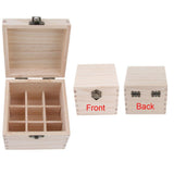 Maxbell Maxbell 9 Grids 10ml Wooden Essential Oil Storage Box Aromatherapy Organizer Case