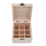 Maxbell Maxbell 9 Grids 10ml Wooden Essential Oil Storage Box Aromatherapy Organizer Case