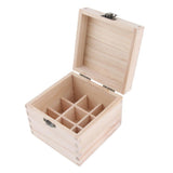 Maxbell Maxbell 9 Grids 10ml Wooden Essential Oil Storage Box Aromatherapy Organizer Case