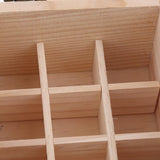 Maxbell Maxbell 9 Grids 10ml Wooden Essential Oil Storage Box Aromatherapy Organizer Case