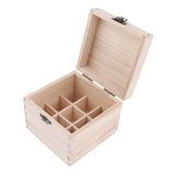 Maxbell Maxbell 9 Grids 10ml Wooden Essential Oil Storage Box Aromatherapy Organizer Case