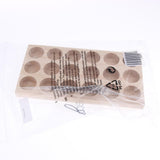 Maxbell Maxbell 18 Slots Essential Oil Holder Display Wooden Storage Case Tray Organizer