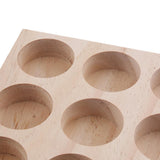 Maxbell Maxbell 18 Slots Essential Oil Holder Display Wooden Storage Case Tray Organizer