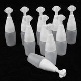 Maxbell Maxbell 10 Pcs 5/10ml White Plastic Empty Squeezable Dropper Bottles Refillable 5ml