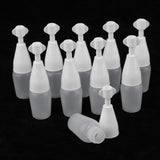 Maxbell Maxbell 10 Pcs 5/10ml White Plastic Empty Squeezable Dropper Bottles Refillable 5ml