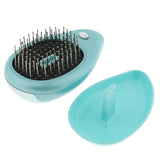 Maxbell Maxbell Portable Mini Electric Ionic Hairbrush Hair Brush Comb Massage Mint Green