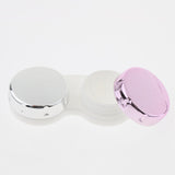 Maxbell Mini Simple Contact Lens Travel Case Box Container With Mirror Rose Red