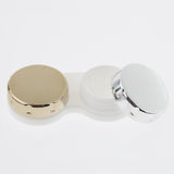 Maxbell Mini Simple Contact Lens Travel Case Box Container With Mirror Golden