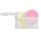 Maxbell Maxbell 5 Pieces 8cm Reusable Round Bamboo Cotton Facial Makeup Remover Pads Blue