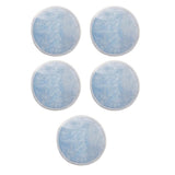 Maxbell Maxbell 5 Pieces 8cm Reusable Round Bamboo Cotton Facial Makeup Remover Pads Blue