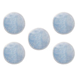 Maxbell Maxbell 5 Pieces 8cm Reusable Round Bamboo Cotton Facial Makeup Remover Pads Blue
