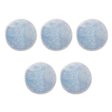 Maxbell Maxbell 5 Pieces 8cm Reusable Round Bamboo Cotton Facial Makeup Remover Pads Blue