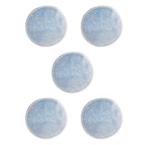 Maxbell Maxbell 5 Pieces 8cm Reusable Round Bamboo Cotton Facial Makeup Remover Pads Blue