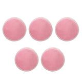 Maxbell Maxbell 5 Pieces 8cm Reusable Round Bamboo Cotton Facial Makeup Remover Pads Pink