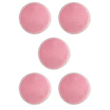 Maxbell Maxbell 5 Pieces 8cm Reusable Round Bamboo Cotton Facial Makeup Remover Pads Pink