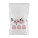 Maxbell Maxbell 5 Pieces 8cm Reusable Round Bamboo Cotton Facial Makeup Remover Pads Pink