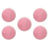 Maxbell Maxbell 5 Pieces 8cm Reusable Round Bamboo Cotton Facial Makeup Remover Pads Pink