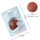 Maxbell Maxbell Konjac Facial Exfoliating Sponges Natural Face Wash Cleaning Puff Dark Red