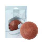 Maxbell Maxbell Konjac Facial Exfoliating Sponges Natural Face Wash Cleaning Puff Dark Red