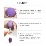 Konjac Facial Exfoliating Sponges Natural Face Wash Cleaning Puff Green