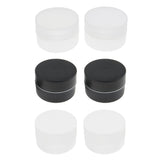 Maxbell 2X 2Layers Cream Jar Bottle Round Empty PP Plastic Cosmetic Containers Clear