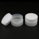 Maxbell 2X 2Layers Cream Jar Bottle Round Empty PP Plastic Cosmetic Containers Clear