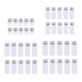 Maxbell Maxbell 10x High Borosilicate Sample Vials Clear Glass Bottles wit Aluminum Cap 20ml