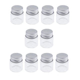 Maxbell Maxbell 10x High Borosilicate Sample Vials Clear Glass Bottles wit Aluminum Cap 20ml