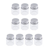 Maxbell Maxbell 10x High Borosilicate Sample Vials Clear Glass Bottles wit Aluminum Cap 20ml