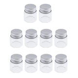 Maxbell Maxbell 10x High Borosilicate Sample Vials Clear Glass Bottles wit Aluminum Cap 20ml