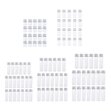 40X Empty Refillable Cosmetic Container Bottle Round Glass Jar Cannings 5ml