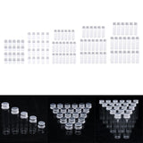 40X Empty Refillable Cosmetic Container Bottle Round Glass Jar Cannings 5ml