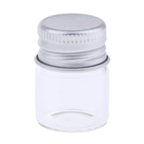 40X Empty Refillable Cosmetic Container Bottle Round Glass Jar Cannings 5ml
