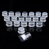 40X Empty Refillable Cosmetic Container Bottle Round Glass Jar Cannings 5ml