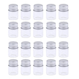 40X Empty Refillable Cosmetic Container Bottle Round Glass Jar Cannings 5ml