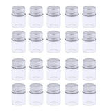 Maxbell 20X Empty Refillable Cosmetic Container Bottle Round Glass Jar Cannings 5ml