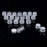 40X Empty Refillable Cosmetic Container Bottle Round Glass Jar Cannings 5ml