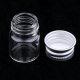 40X Empty Refillable Cosmetic Container Bottle Round Glass Jar Cannings 5ml