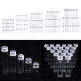 40X Empty Refillable Cosmetic Container Bottle Round Glass Jar Cannings 5ml