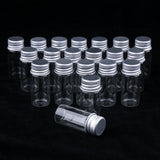 Maxbell 20X Empty Refillable Cosmetic Container Bottle Round Glass Jar Cannings 10ml