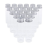Maxbell 20X Empty Refillable Cosmetic Container Bottle Round Glass Jar Cannings 15ml