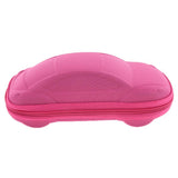 Maxbell Maxbell 3 Pieces Car Shape Zipper Eyeglass Box Glasses Case Protector Rose Red