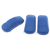 Maxbell Maxbell 3 Pieces Car Shape Zipper Eyeglass Box Glasses Case Protector Blue
