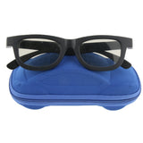 Maxbell Maxbell 3 Pieces Car Shape Zipper Eyeglass Box Glasses Case Protector Blue